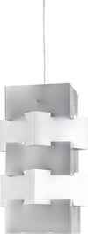 Sospensione-Moderna-1-Luce-Building-In-Polilux-Silver-D60-Made-In-Italy