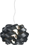Sospensione-Moderna-1-Luce-Cloud-D40-In-Polilux-Nero-Made-In-Italy