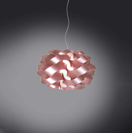 Sospensione-Moderna-1-Luce-Cloud-D40-In-Polilux-Rosa-Metallico-Made-In-Italy