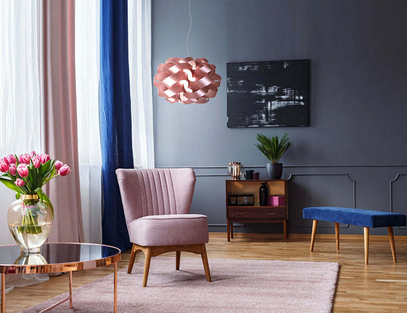 Sospensione-Moderna-1-Luce-Cloud-D50-In-Polilux-Rosa-Metallico-Made-In-Italy