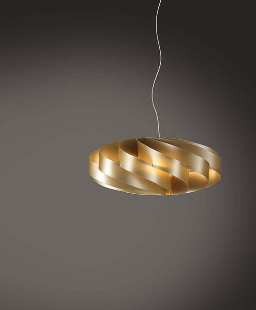 Sospensione-Moderna-1-Luce-Flat-In-Polilux-Oro-D30-Made-In-Italy