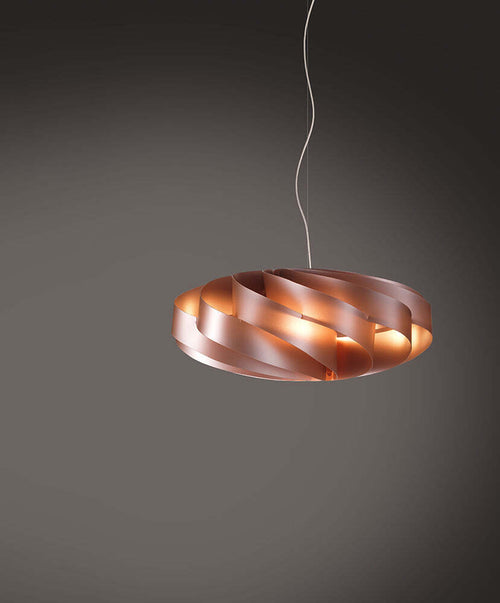Sospensione-Moderna-1-Luce-Flat-In-Polilux-Rame-D40-Made-In-Italy