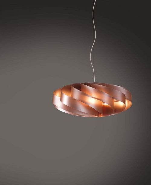 Sospensione-Moderna-1-Luce-Flat-In-Polilux-Rame-D60-Made-In-Italy