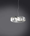 Sospensione-Moderna-1-Luce-Flat-In-Polilux-Silver-D30-Made-In-Italy