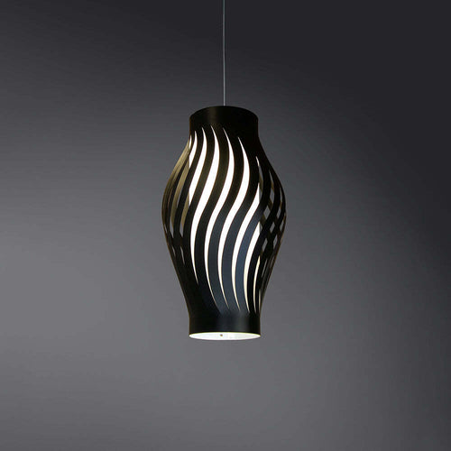 Sospensione-Moderna-1-Luce-Helios-In-Polilux-Nero-H40-Made-In-Italy