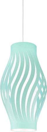 Sospensione-Moderna-1-Luce-Helios-In-Polilux-Verde-H61-Made-In-Italy