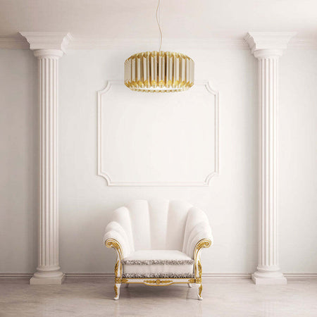 Sospensione-Moderna-1-Luce-Louise-In-Polilux-Oro-D50-Made-In-Italy