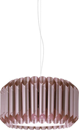 Sospensione-Moderna-1-Luce-Louise-In-Polilux-Rosa-Metallico-D50-Made-In-Italy
