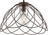 Sospensione-Moderna-1-Luce-Pagoda-In-Ferro-Laccato-Ruggine