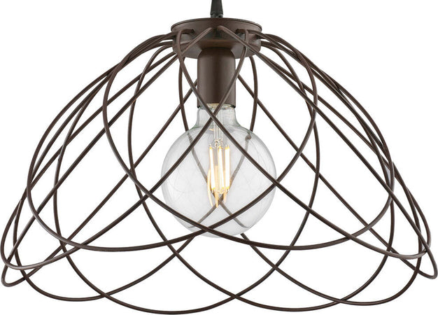 Sospensione-Moderna-1-Luce-Pagoda-In-Ferro-Laccato-Ruggine