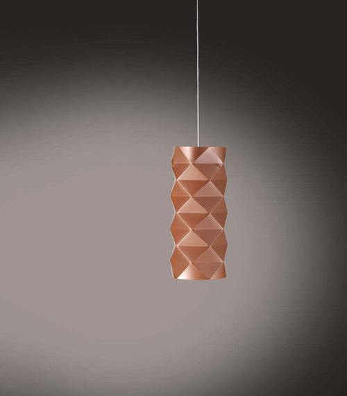 Sospensione-Moderna-1-Luce-Prisma-In-Polilux-Rame-D13-Made-In-Italy
