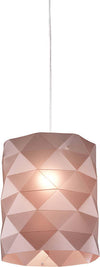 Sospensione-Moderna-1-Luce-Prisma-In-Polilux-Rosa-Metallico-D27-Made-In-Italy