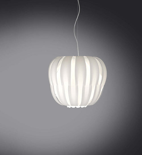 Sospensione-Moderna-1-Luce-Queen-In-Polilux-Bianco-D42-Made-In-Italy