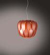 Sospensione-Moderna-1-Luce-Queen-In-Polilux-Rame-D29-Made-In-Italy