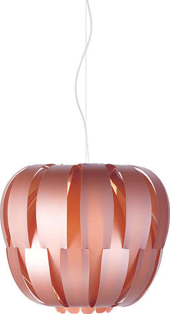 Sospensione-Moderna-1-Luce-Queen-In-Polilux-Rosa-Metallico-D42-Made-In-Italy