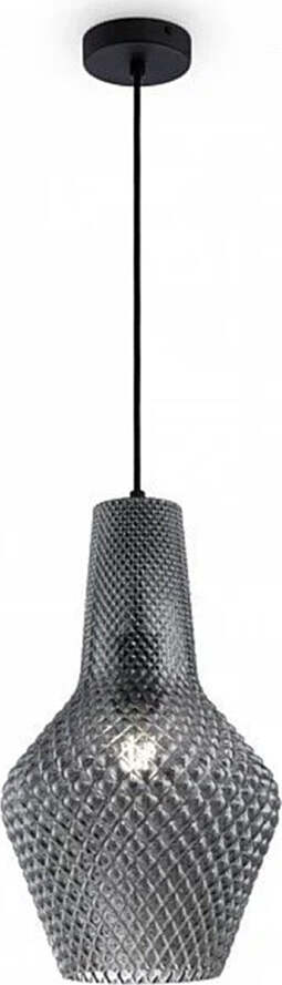 Sospensione-Moderna-1-Luce-Vetro-Grigio-Tommy