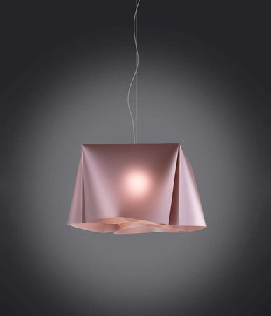 Sospensione-Moderna-1-Luce-Wanda-In-Polilux-Rosa-Metallico-D25-Made-In-Italy