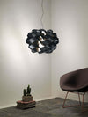 Sospensione-Moderna-2-Luci-Cloud-D60-In-Polilux-Nero-Made-In-Italy