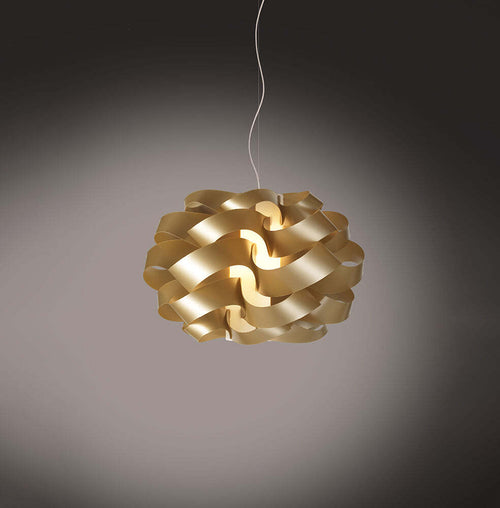 Sospensione-Moderna-2-Luci-Cloud-D60-In-Polilux-Oro-Made-In-Italy