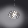 Sospensione-Moderna-2-Luci-Cloud-D60-In-Polilux-Silver-Made-In-Italy