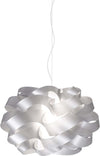 Sospensione-Moderna-2-Luci-Cloud-D60-In-Polilux-Silver-Made-In-Italy