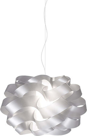 Sospensione-Moderna-2-Luci-Cloud-D60-In-Polilux-Silver-Made-In-Italy