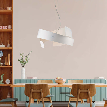 Sospensione-Moderna-3-Luci-Elisa-Ferro-Laccato-Bianco