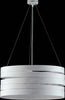 Sospensione-moderna-3-Luci-Fasce-circolari-Ferro-Bianco-e-Argento-Serie-Mambo