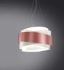 Sospensione-Moderna-5-Luci-Bea-In-Polilux-Rosa-Metallico-D80-Made-In-Italy