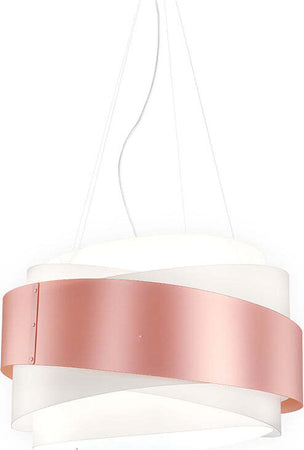 Sospensione-Moderna-5-Luci-Bea-In-Polilux-Rosa-Metallico-D80-Made-In-Italy