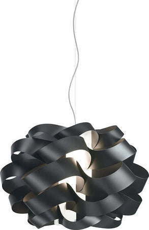 Sospensione-Moderna-5-Luci-Cloud-D100-In-Polilux-Nero-Made-In-Italy