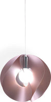 Sospensione-Moderna-A-1-Luce-Atom-In-Polilux-Rosa-Metallico-D45-Made-In-Italy