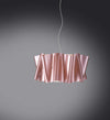 Sospensione-Moderna-A-1-Luce-Folio-In-Polilux-Rosa-Metallico-D50-Made-In-Italy