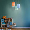 Sospensione-Moderna-A-1-Luce-Pois-Xl-In-Polilux-Bicolor-Verde-Made-In-Italy