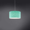 Sospensione-Moderna-A-5-Luci-Pois-Xxl-In-Polilux-Bicolor-Verde-Made-In-Italy