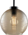Sospensione-Moderna-Ankara-1-Luce-Ferro-Nero-Vetro-Soffiato-Ambra