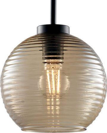 Sospensione-Moderna-Ankara-1-Luce-Ferro-Nero-Vetro-Soffiato-Ambra