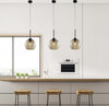 Sospensione-Moderna-Ankara-1-Luce-Ferro-Nero-Vetro-Soffiato-Ambra