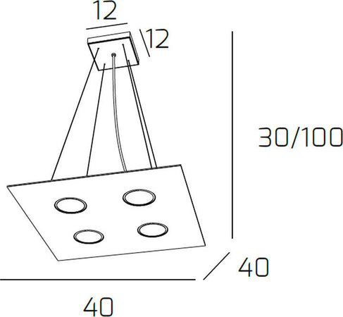 Sospensione-Moderna-Area-Metallo-Grigio-Metallo-4-Luci-Gx53