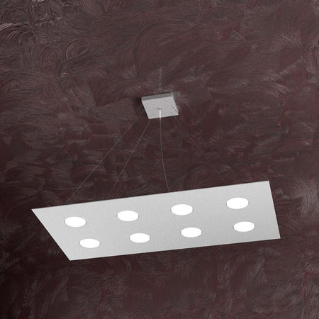 Sospensione-Moderna-Area-Metallo-Grigio-Metallo-8-Luci-Gx53