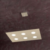 Sospensione-Moderna-Area-Metallo-Sabbia-Metallo-6-Luci-Gx53