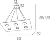 Sospensione-Moderna-Area-Metallo-Sabbia-Metallo-6-Luci-Gx53