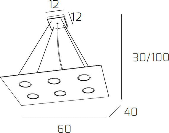 Sospensione-Moderna-Area-Metallo-Sabbia-Metallo-6-Luci-Gx53