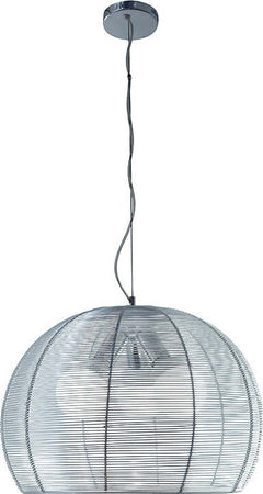 Sospensione-Moderna-Basket-Alluminio-E-Metallo-Grigio-3-Luci-E27-40Cm
