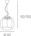 Sospensione-Moderna-Basket-Alluminio-E-Metallo-Grigio-3-Luci-E27-40Cm