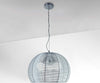 Sospensione-Moderna-Basket-Alluminio-E-Metallo-Grigio-3-Luci-E27-50Cm