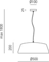 Sospensione-Moderna-Blanca-1-Luce-E27-D.50-Cm-Alluminio-Nero