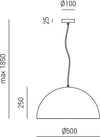 Sospensione-Moderna-Bonella-1-Luce-E27-D.50-Cm-Alluminio-Nero-E-Bianco