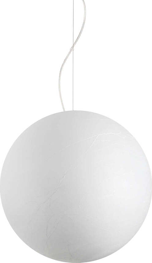 Sospensione-Moderna-Carta-Metallo-Bianco-1-Luce-E27-D50Cm