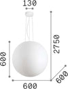 Sospensione-Moderna-Carta-Metallo-Bianco-1-Luce-E27-D60Cm
